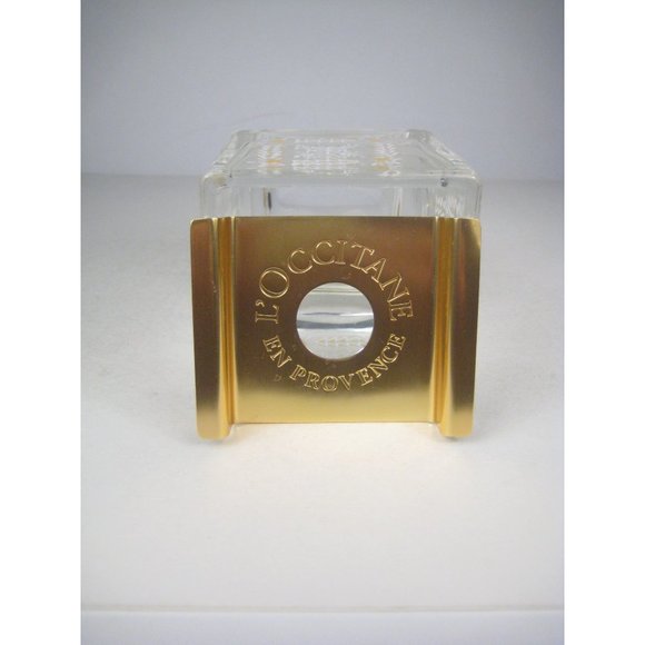 L'occitane en Provence Diffuseur Diffuser Empty Glass Container Gold Lid Heavy - Picture 5 of 9